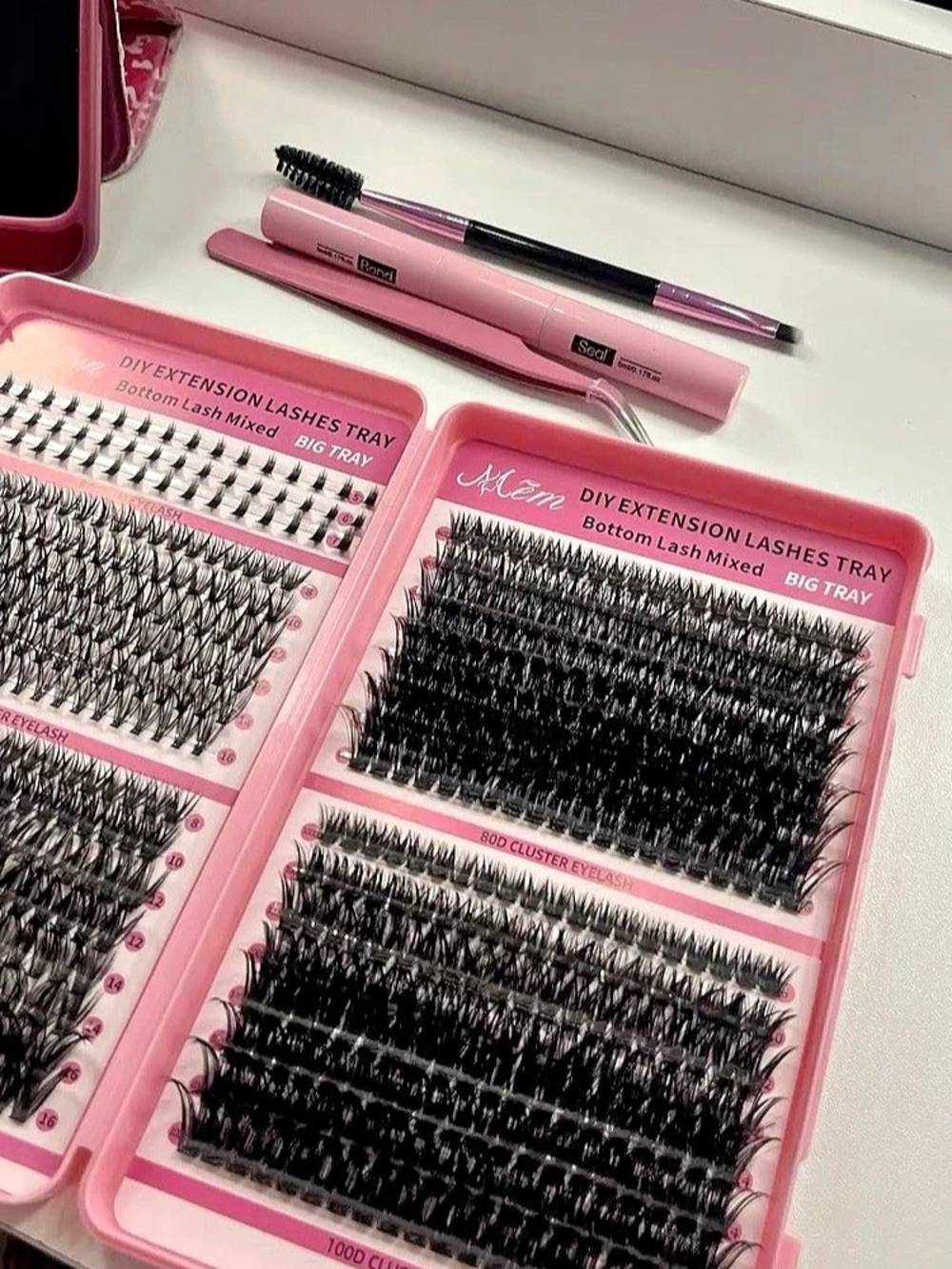 Pink Eyelash Extension Trays NWT